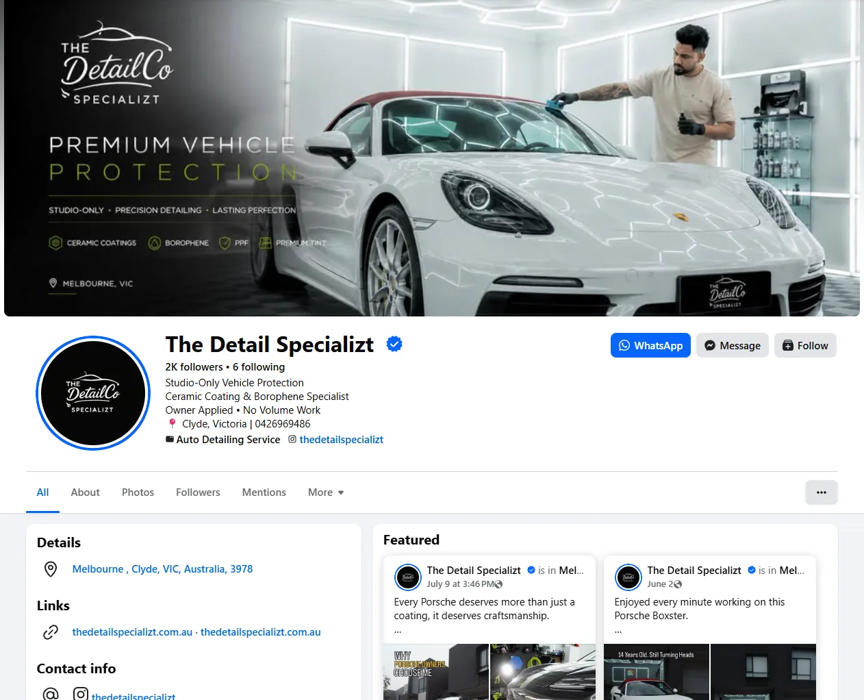 Facebook profile